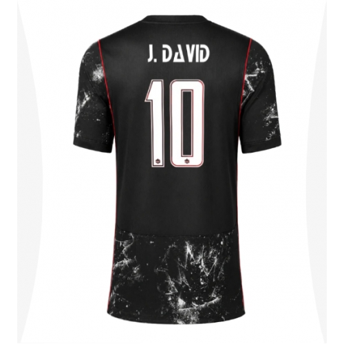 Billige Fotballdrakt Canada Jonathan David #10 Replika Bortedrakt Dame VM 2026 Kortermet Billige Fotballdrakt Canada Jonathan David #10 Replika Bortedrakt Dame VM 2026 Kortermet